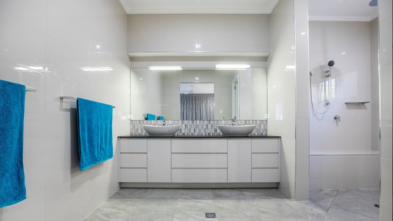white bathroom interior